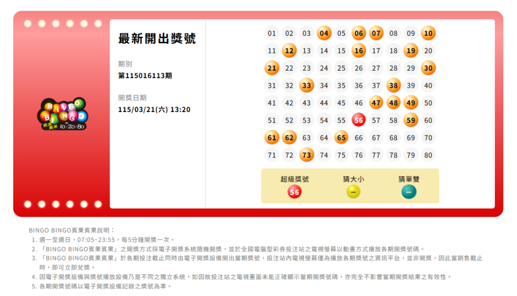 台灣彩券開獎時間大全|威力彩、大樂透、今彩539、Bingo Bingo 完整時間表一次看 7 招財進寶老虎機相關圖片6