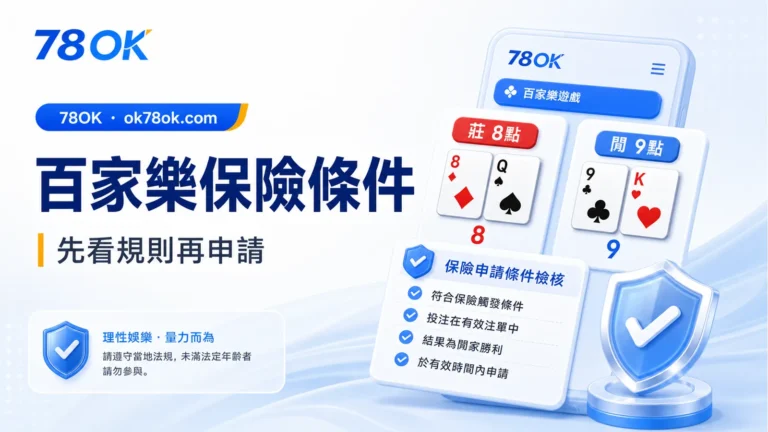 TU 百家樂保險優惠整理:8 點輸 9 點條件、申請步驟與注意事項 4 2684 baccarat insurance cover gpt image2 20260602